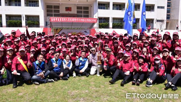 ▲基隆義消常年訓練成果驗收。（圖／記者郭世賢翻攝）
