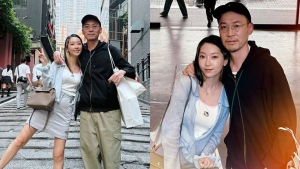 張菲媳結婚12年約會放閃　翁馨儀甜勾脖張少懷：以為在度蜜月
