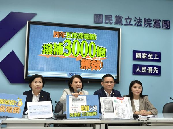 ▲國民黨團痛批，民進黨把人民當提款機，要求賴政府立即停漲，調整錯誤能源政策。（圖／國民黨團提供）