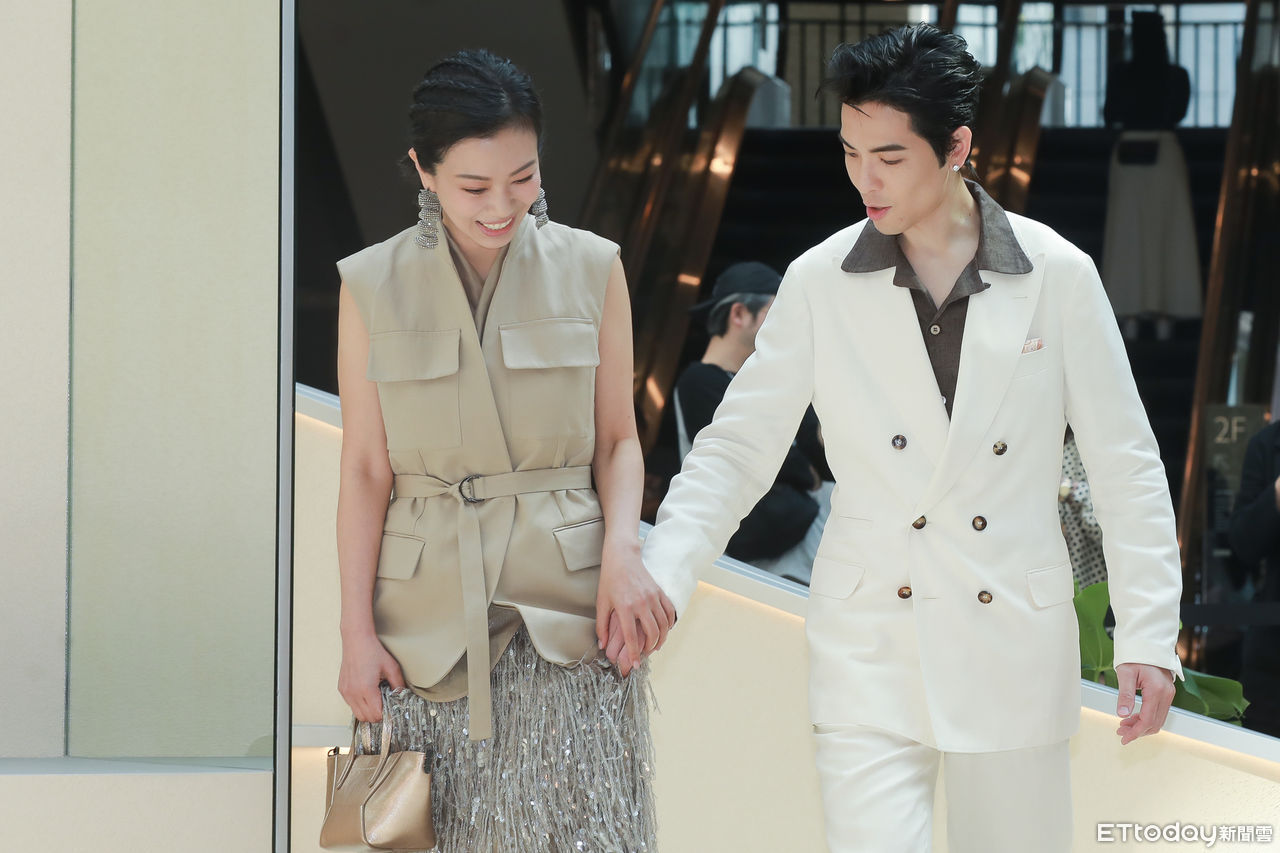 ▲▼蕭敬騰、Summer夫妻出席BRUNELLO CUCINELLI「ECHOES OF A JOURNEY 巡遊造響」期間限定快閃店。（圖／記者周宸亘攝）