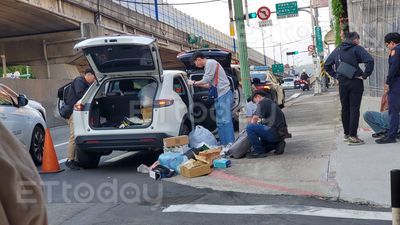 北市應召站雞頭拒捕傷2警！「躲車底」被拖出壓制　警匪追逐影片曝