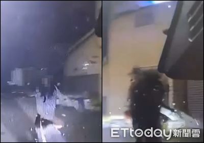 台中男吵架「開車撞女鄰居」！見她爬起倒車再撞一次　影片曝光