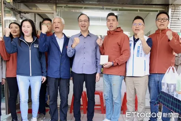 ▲國民黨罷免吳思瑤總部，朱立倫、黃呂錦茹出席。（圖／記者鄭佩玟攝）