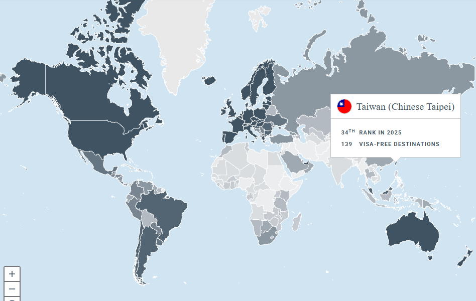 ▲▼             。（圖／翻攝自Henley Passport Index）