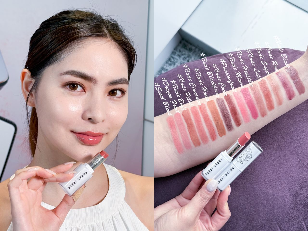 BOBBI BROWN,植村秀,試開箱,彩妝,唇膏,。（圖／記者李薇攝、品牌提供）