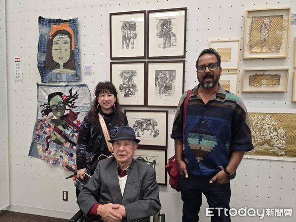 ▲第26屆國際書畫交流會展東京登場，療癒系畫家黃琯予率團參展。（圖／記者游瓊華翻攝）