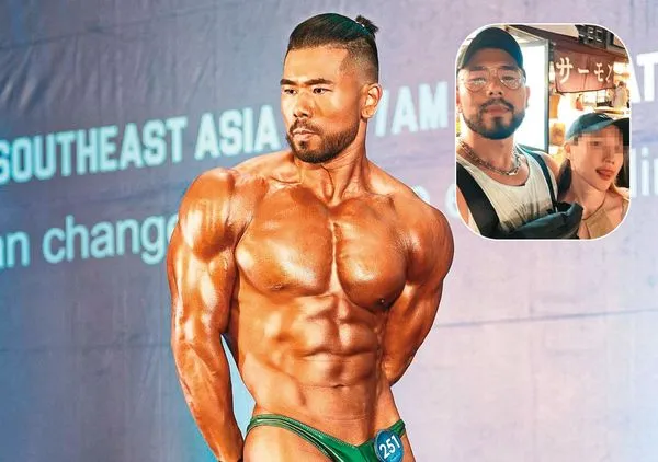 PEETA葛格是健身起家的網紅，私生活也頗受注目，除了有新歡之外，最近因擔任健身教練的前妻（小圖右）被爆出偷學員的錢，令他再成焦點人物。（翻攝自PEETA葛格IG）