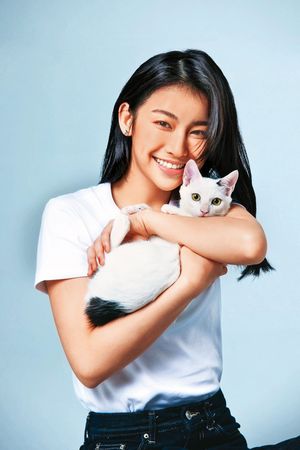 采子宣告復出演藝圈，現身公益活動為流浪動物發聲。（浩瀚宇宙無限提供）