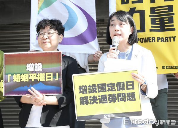 ▲▼時代力量等團體舉行 增加國定假日 彰顯進步價值 記者會 王婉諭。（圖／記者屠惠剛攝）