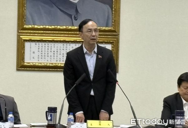 ▲朱立倫主持國民黨中常會。（圖／記者鄭佩玟攝）