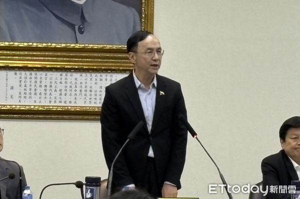 ▲朱立倫主持國民黨中常會。（圖／記者鄭佩玟攝）