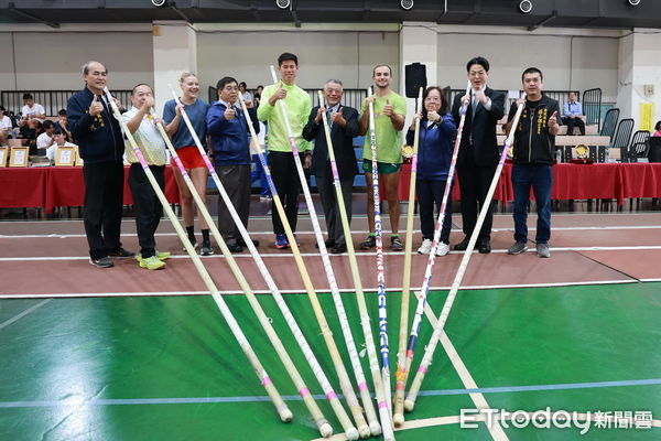 ▲南投國際撐竿跳高賽登場，逾150位國內外高手同台競技。（圖／南投縣政府提供）