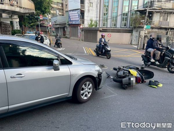 ▲▼ 新北市新莊環漢路與碧江街口今（27）日上午7時許發生一起交通事故  。（圖／記者陳以昇翻攝）