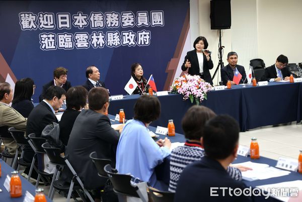 ▲由東京華僑總會、華僑協會總會日本分會及東京中山學會所組成回國致敬團，今日拜會雲林縣政府。（圖／記者游瓊華翻攝）