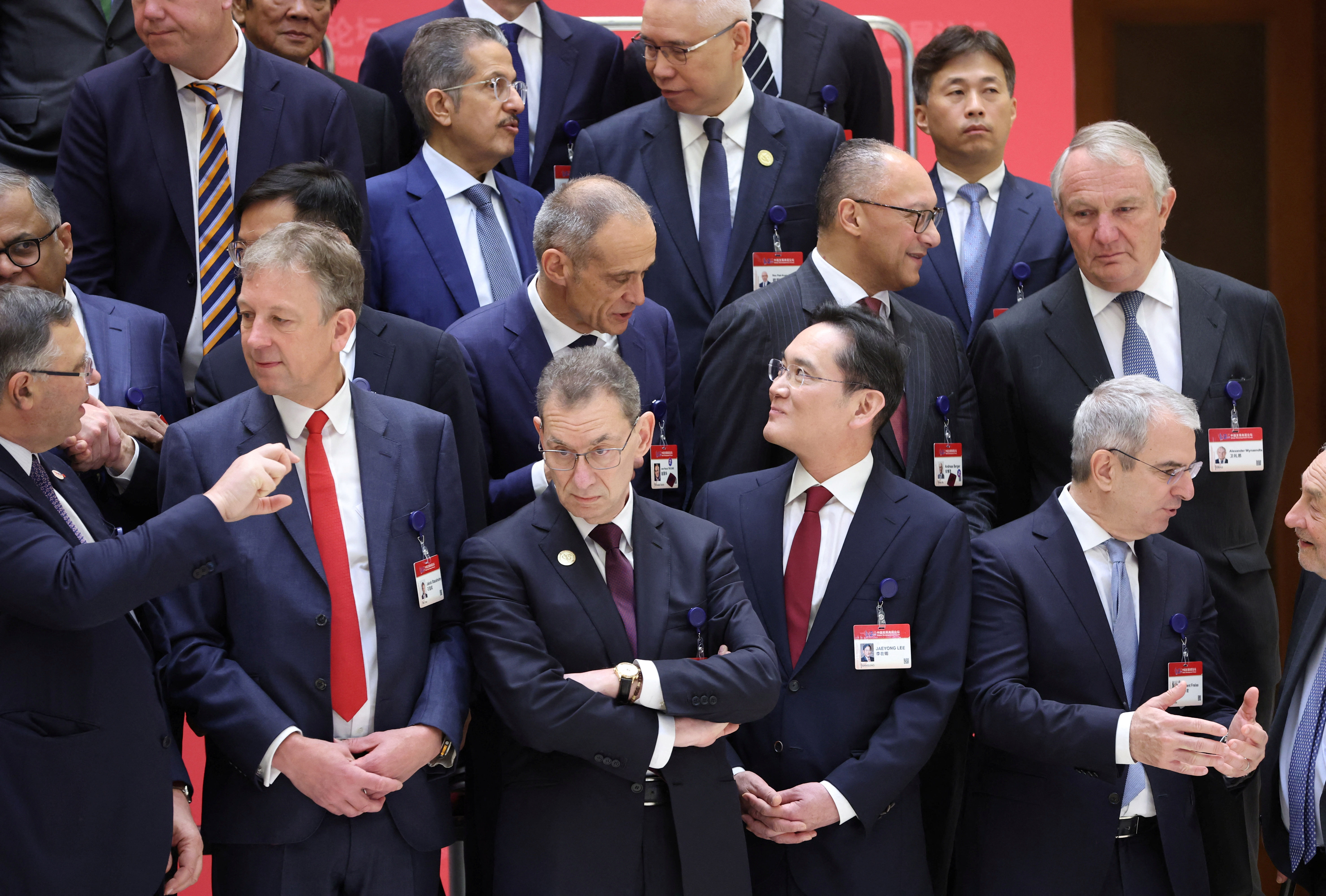 ▲▼南韓三星電子會長李在鎔出席中國發展高層論壇開幕式。（圖／路透）