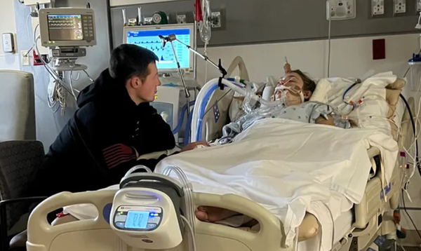 孕婦遇致命車禍嚴重腦出血　奇蹟被「腹中未出生胎兒」保性命。（圖／翻攝自募款網站GoFundMe）