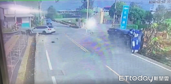 ▲▼南投名間車禍。（圖／記者高堂堯翻攝）