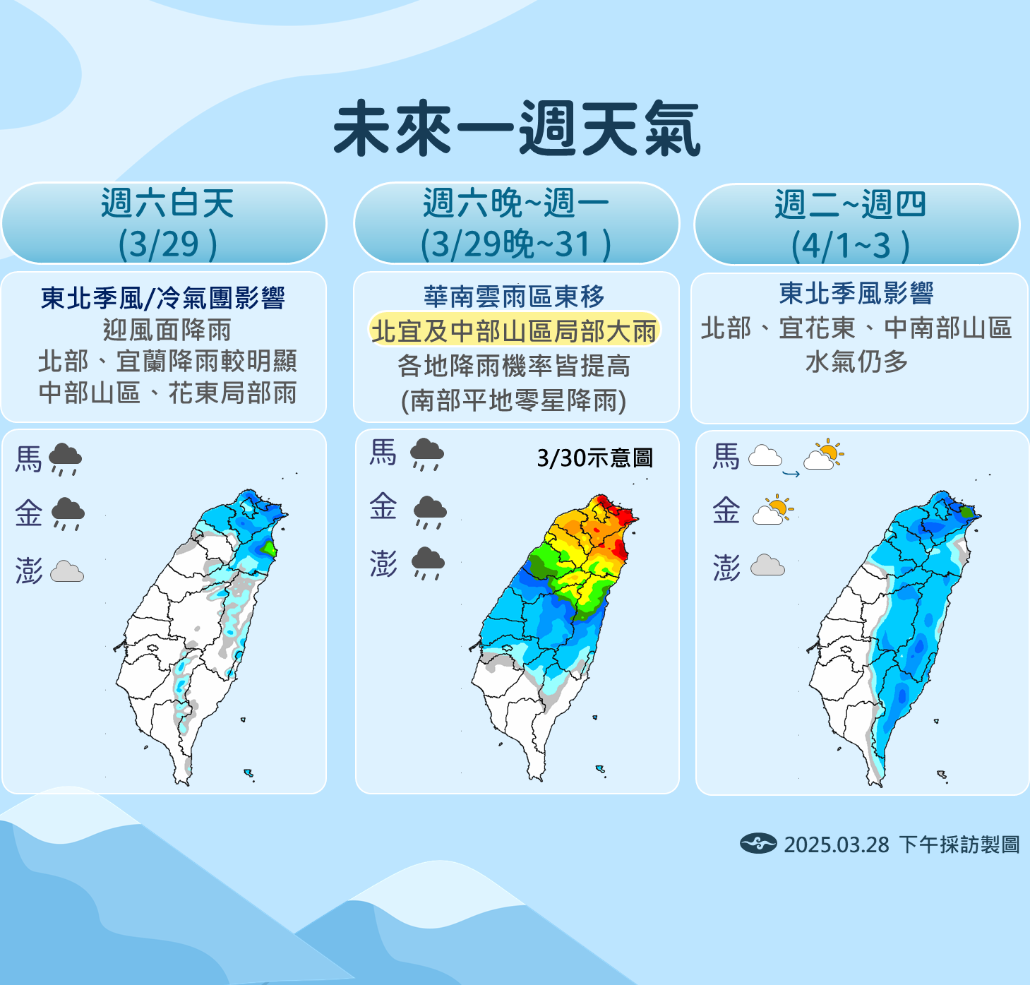 ▲▼天氣趨勢。（圖／氣象署提供）