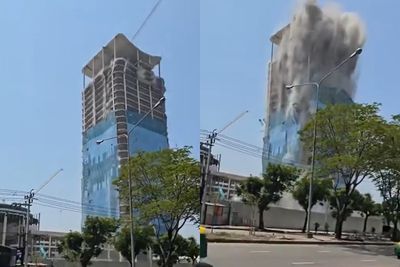 快訊/曼谷大樓震垮「僅7人逃出」 43人受困待救