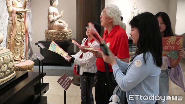 ▲民眾可至展廳參加展件任務，認識佛教藝術。（圖／中台世界博物館提供）