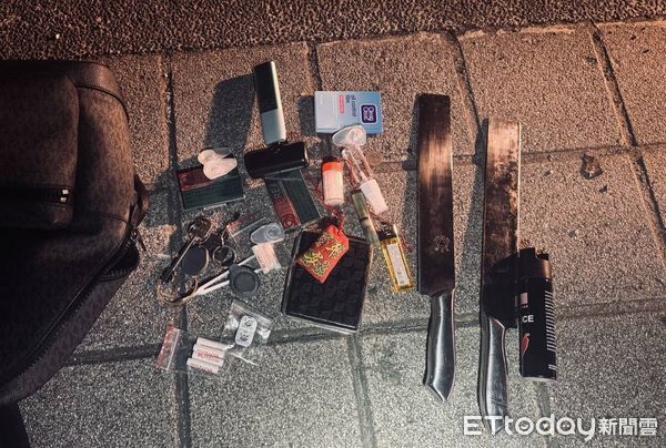 ▲林男持西瓜刀恐嚇店家，被逮嗆警遭反譏，竟還在臉書貼文取暖。（圖／記者陸運陞翻攝）