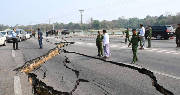 緬甸強震造成死傷慘重。（圖／美聯社／達志）
