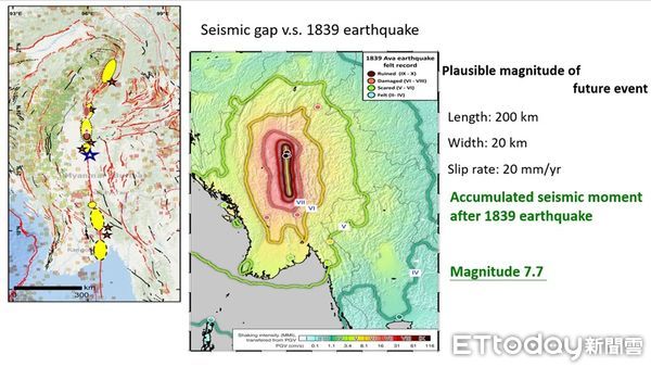 ▲▼台大副教授王昱，從博士論文就開始研究緬甸地震，2014年就估計緬甸中部的斷層可能發生規模7.7地震。（圖／王昱提供）
