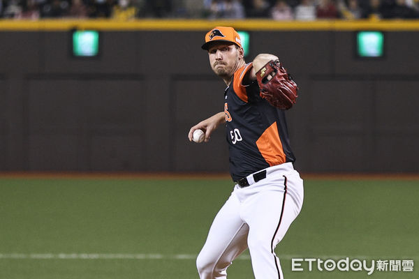 ▲統一獅先發投手布雷克。（圖／記者林敬旻攝）