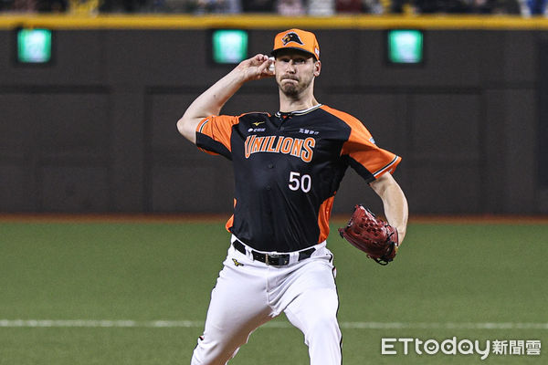 ▲統一獅先發投手布雷克。（圖／記者林敬旻攝）