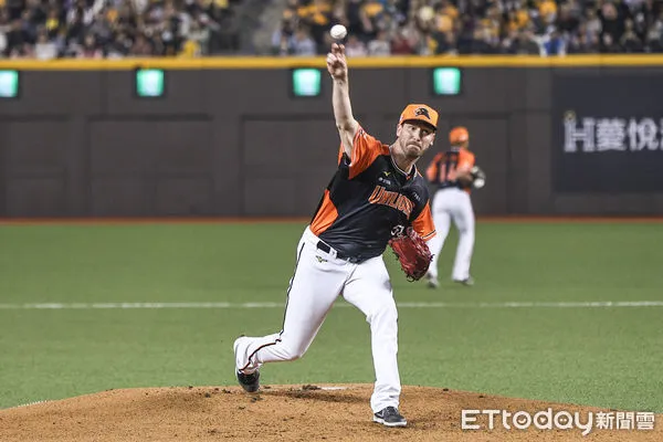 ▲統一獅先發投手布雷克。（圖／記者林敬旻攝）