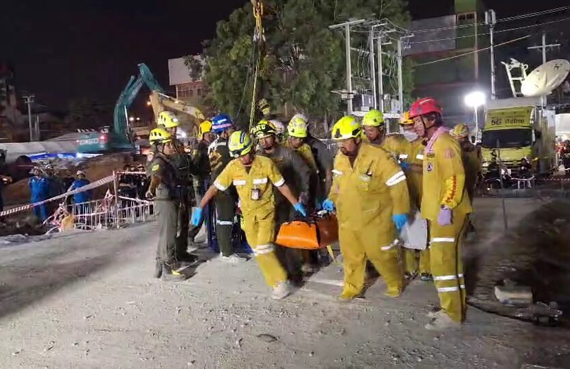 ▲▼曼谷倒塌大樓「關鍵A區」測到生命跡象！　拚48小時內救人。（圖／翻攝自民意報）