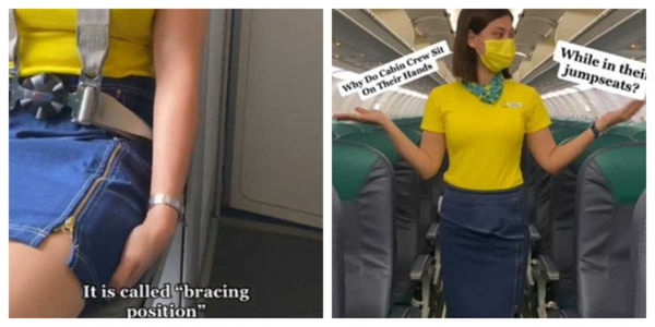 漢妮透露「雙手坐姿」稱作「支撐姿勢」。（圖／翻攝自 Tiktok）