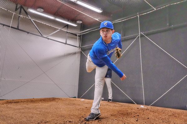 ▲▼張奕30日賽前練投。（圖／富邦悍將提供）