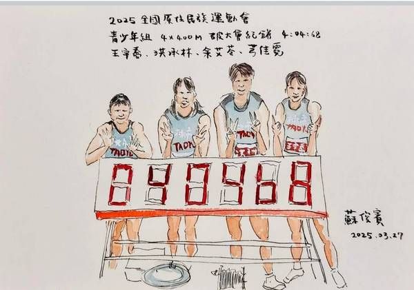 ▲全原運桃園隊破紀錄選手蘇俊賓加碼獎項