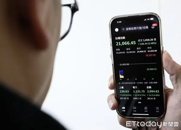 ▲台北股市暴跌。（圖／記者屠惠剛攝）