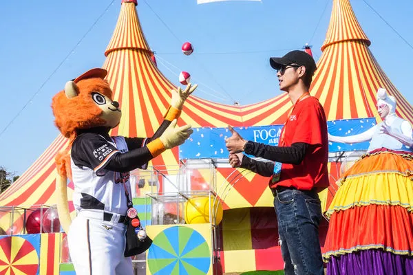 ▲統一獅隊攜手FOCASA馬戲團打造童趣樂園。（圖／統一球團提供）