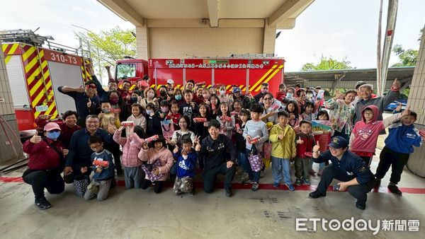 ▲▼ 嘉義縣消防局鹿草分隊  嘉有小小消防員！消防體驗熱鬧登場   。（圖／嘉義縣消防局提供）