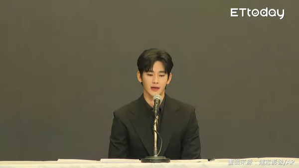 ▲金秀賢躲21天首度現身舉行記者會。（圖／達志影像／AP）