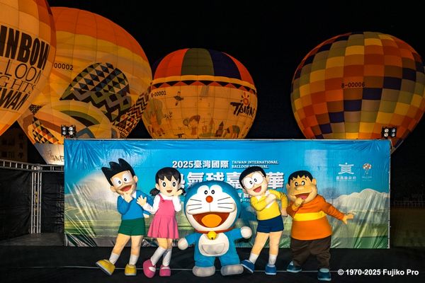 ▲聯名哆啦A夢！台東熱氣球嘉年華7/5登場　加碼無人機展演。（圖／取自台東縣政府）