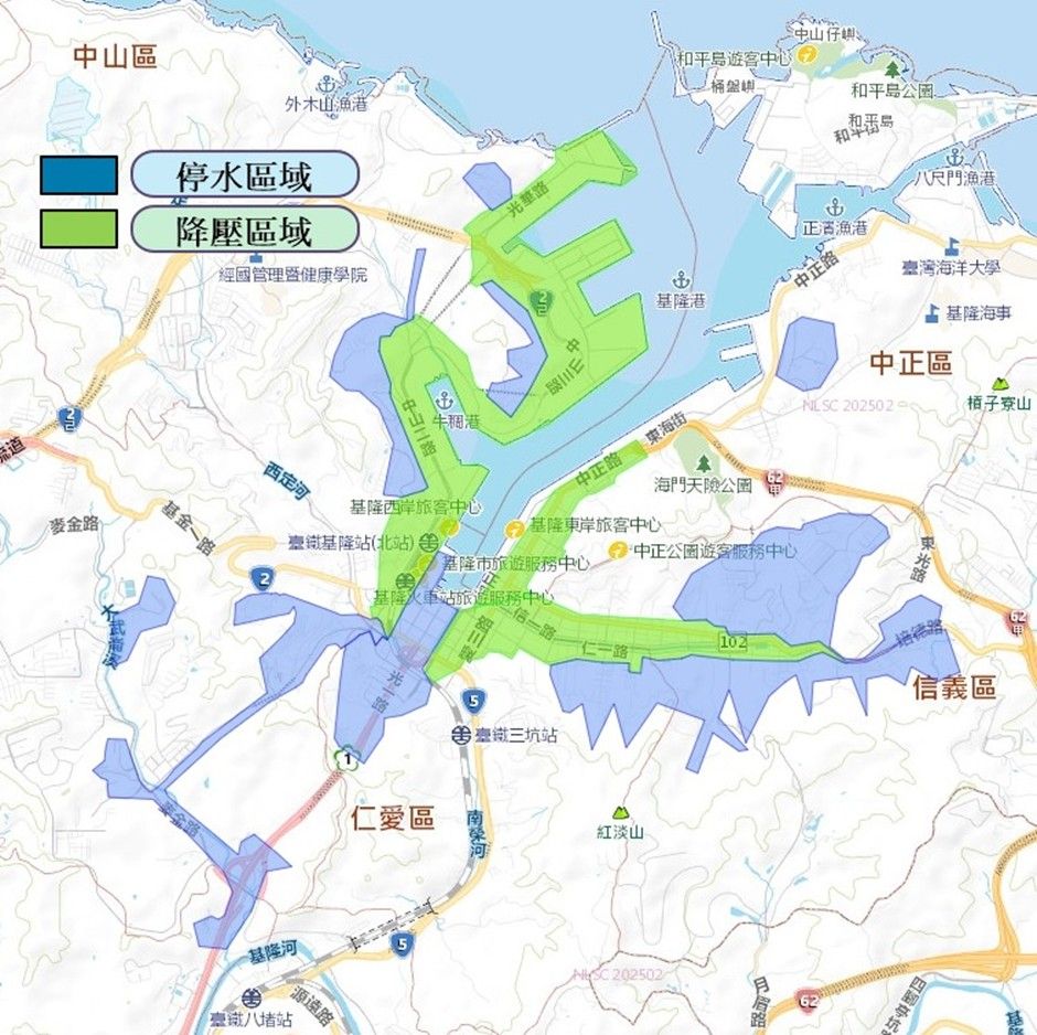 ▲基隆大停水30小時！麥金路管線破裂急搶修。（圖／台灣自來水公司提供）