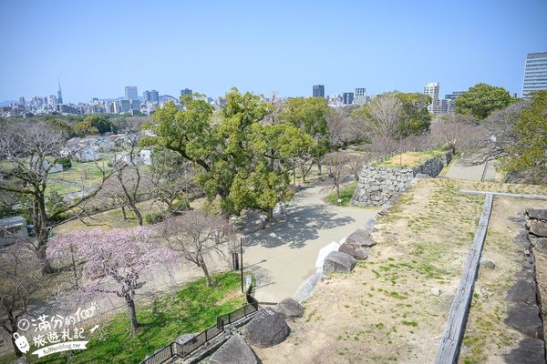 ▲▼2025福岡【舞鶴公園櫻花季】最新花況!福岡城跡點燈&大濠公園,穿和服賞櫻超好看。（圖／部落客滿分的旅遊札記授權提供）