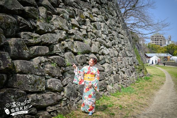 ▲▼2025福岡【舞鶴公園櫻花季】最新花況!福岡城跡點燈&大濠公園,穿和服賞櫻超好看。（圖／部落客滿分的旅遊札記授權提供）