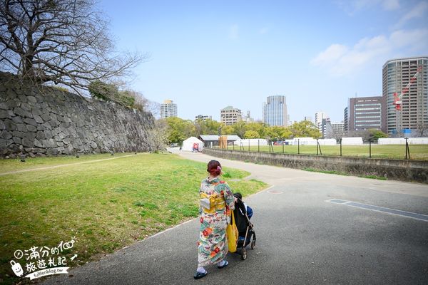 ▲▼2025福岡【舞鶴公園櫻花季】最新花況!福岡城跡點燈&大濠公園,穿和服賞櫻超好看。（圖／部落客滿分的旅遊札記授權提供）