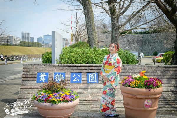 ▲▼2025福岡【舞鶴公園櫻花季】最新花況!福岡城跡點燈&大濠公園,穿和服賞櫻超好看。（圖／部落客滿分的旅遊札記授權提供）