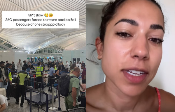 空中想要下機！女突然打開艙門「警鈴大響」　260乘客機緊急降落。（圖／翻攝自Instagram／brookejowett）