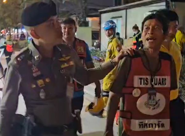 ▲▼聲稱自己懷孕4個月的妻子受困曼谷倒塌大樓的沙姆尼被揭發編謊詐取捐款。（圖／翻攝自Thairath）