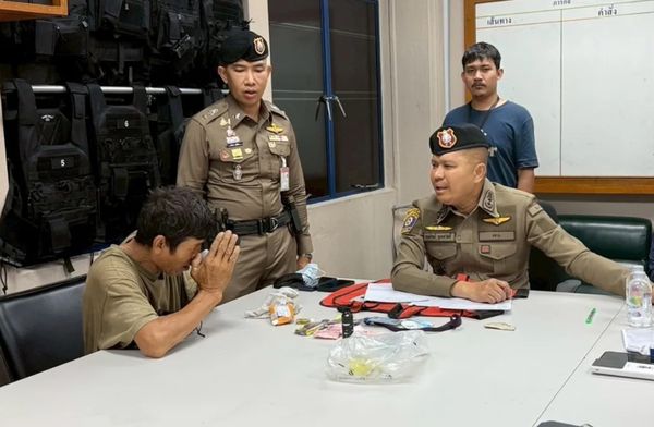 ▲▼聲稱自己懷孕4個月的妻子受困曼谷倒塌大樓的沙姆尼被揭發編謊詐取捐款。（圖／翻攝自Thairath）