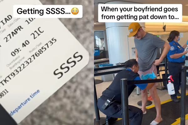 ▲▼韋爾澤拉透露，她的男友因登記證被印上SSSS的字眼，而需接受超嚴苛安檢。（圖／翻攝自TikTok）
