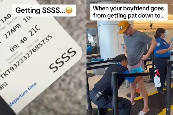 ▲▼韋爾澤拉透露，她的男友因登記證被印上SSSS的字眼，而需接受超嚴苛安檢。（圖／翻攝自TikTok）