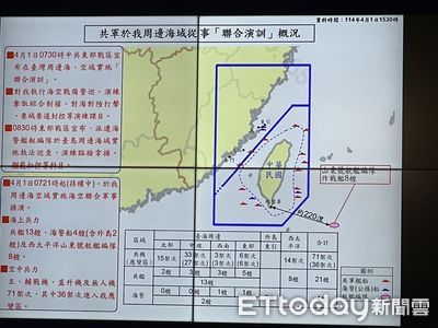 國防部:解放軍並未逾越24浬 我機艦都在旁嚴密監控